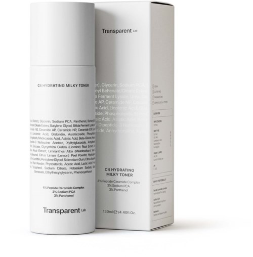NICHE BEAUTY LAB Transparent Lab C4 Hydrating Milky Toner 135 ml