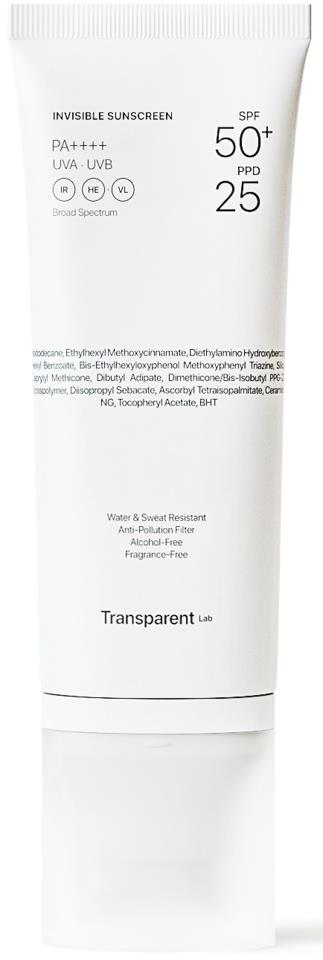 Transparent Lab Invisible Sunscreen SPF50+ 100 ml