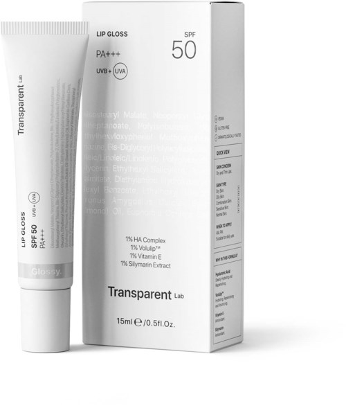 NICHE BEAUTY LAB Transparent Lab Lipgloss Spf Glossy Transparent