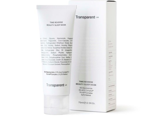NICHE BEAUTY LAB Transparent Lab Time Reverse Beauty Sleep Mask 75 ml