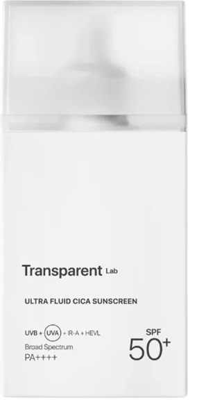 NICHE BEAUTY LAB Transparent Lab Ultra Fluid Cica Sunscreen 100 ml
