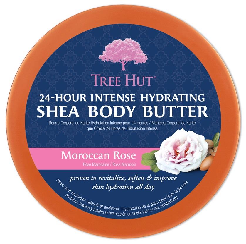 Tree Hut 24 Hour Intense Hydrating Shea Body Butter Moroccan Rose 198 g