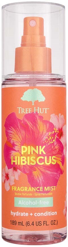 tree hut pink hibiscus