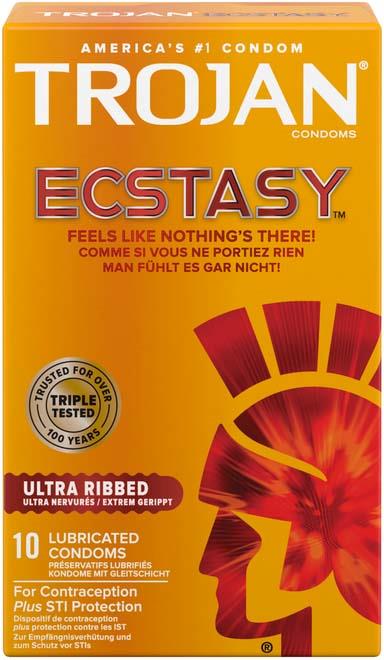 Trojan Ecstasy Ultra Ribbed 