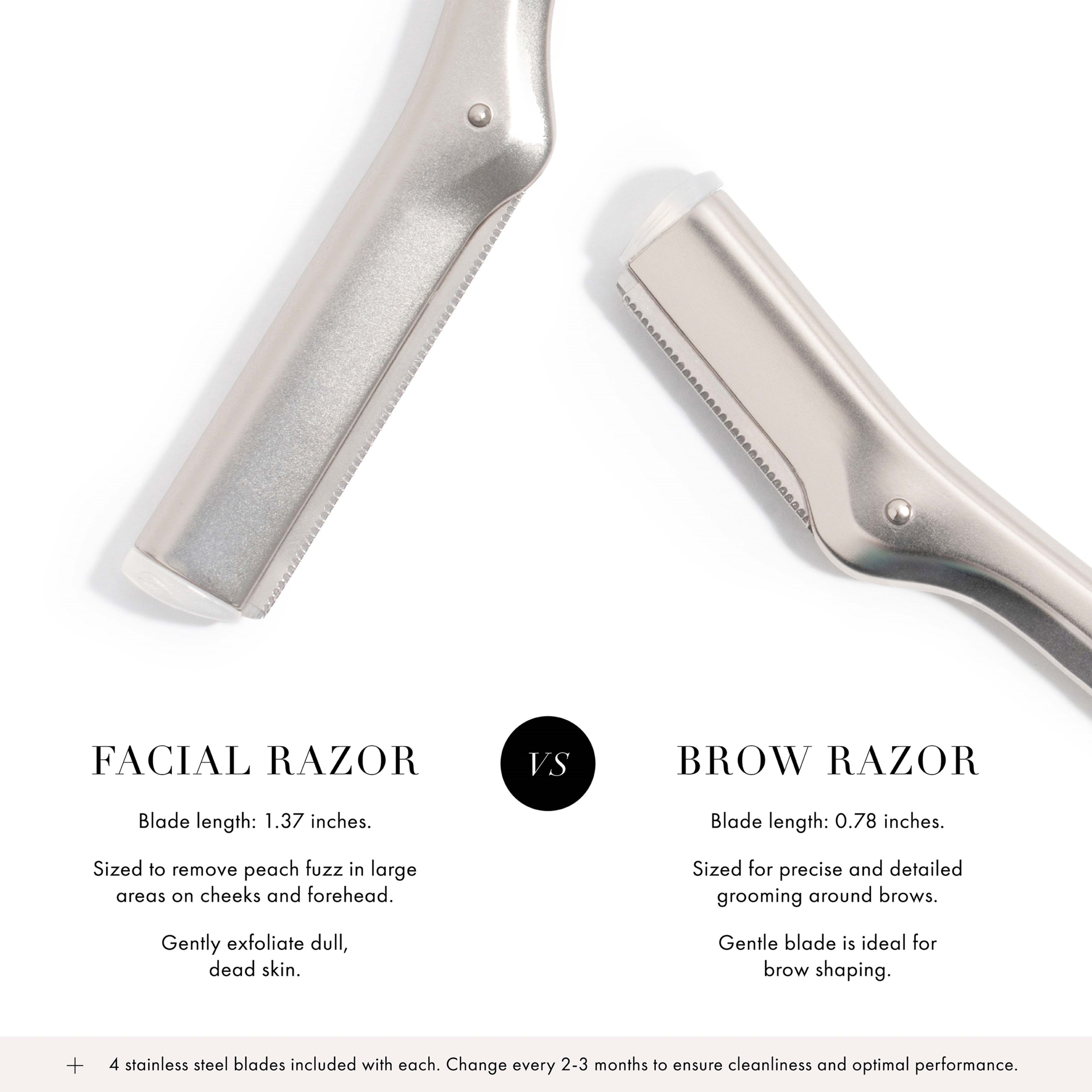 Tweezerman Facial Razor Silver (obrázok 5)