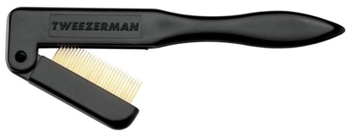 En svart lofjerningskrem med håndtak og børste, merket "Tweezer Man".
