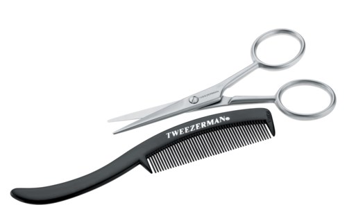 Tweezerman Gear Moustache Scissors & Comb