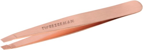 Pronssinväriset pinsetit, joissa lukee "TWEETERMAN".