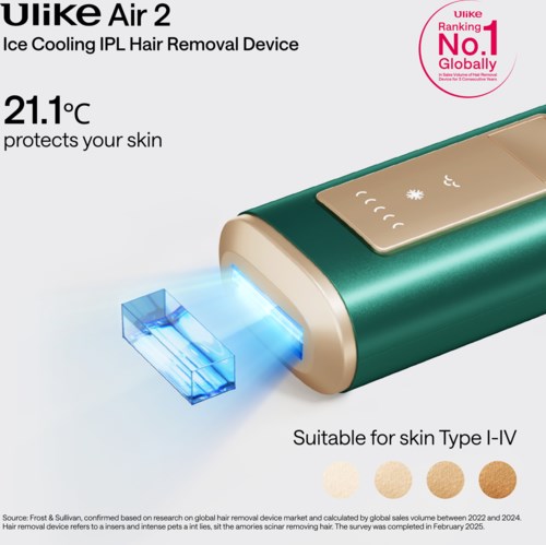 Ulike Air 2 Ice Cooling IPL Hair Removal Device Green | lyko.com
