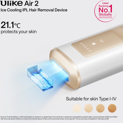 Ulike Air 2 Ice Cooling IPL Hair Removal Device White | lyko.com