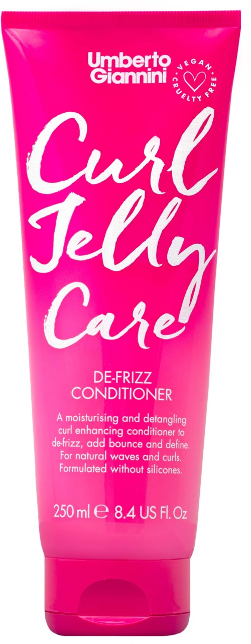 Rosa tube med lockgelé-care balsam med vitt text och ett hjärtlogga.