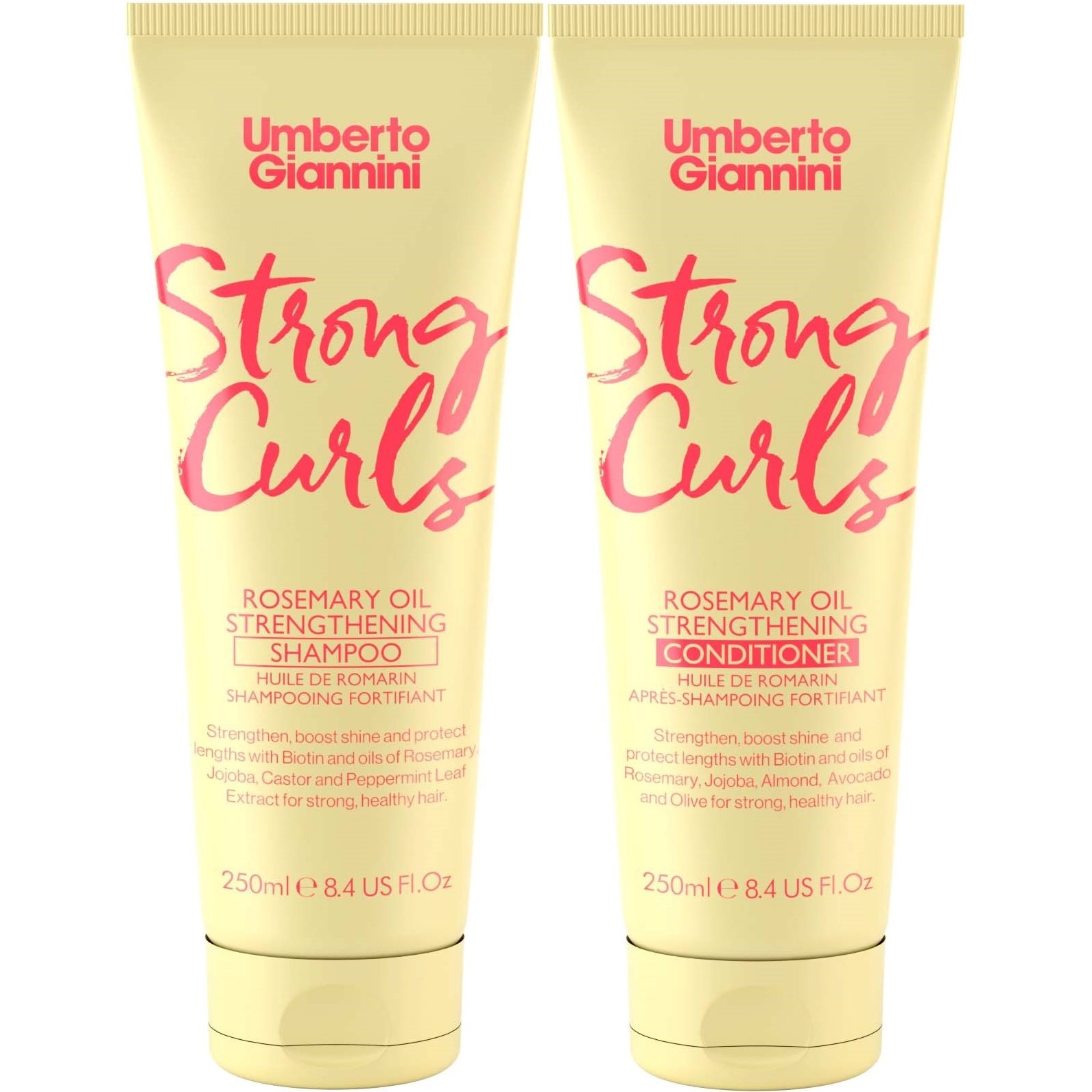 Umberto Giannini Strong Curls Bundle Shampoo 250 ml & Conditioner