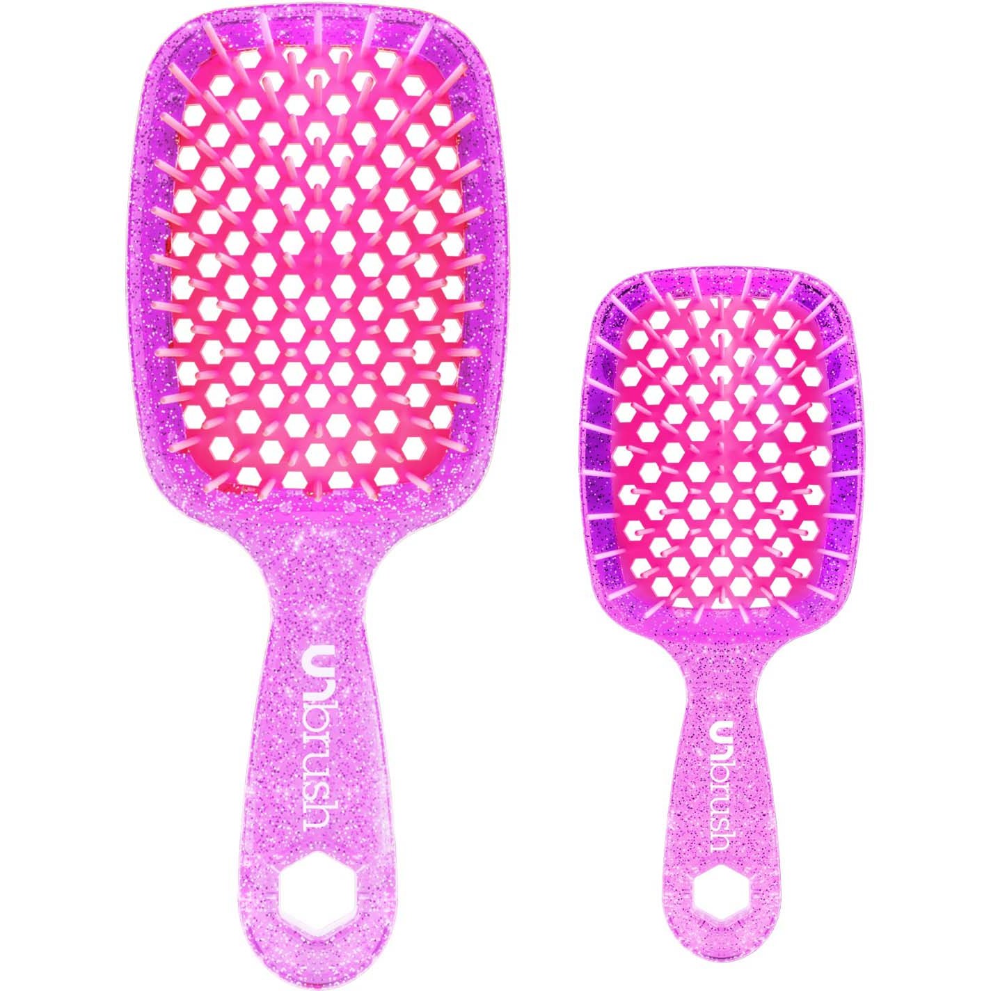 Unbrush Glitter Duo Set Rose Quartz Pink