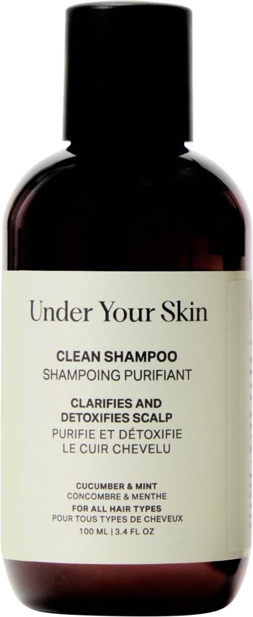 Under Your Skin Clean Detox Shampoo - Travel Size - Balancing and Clarifying 100 ml