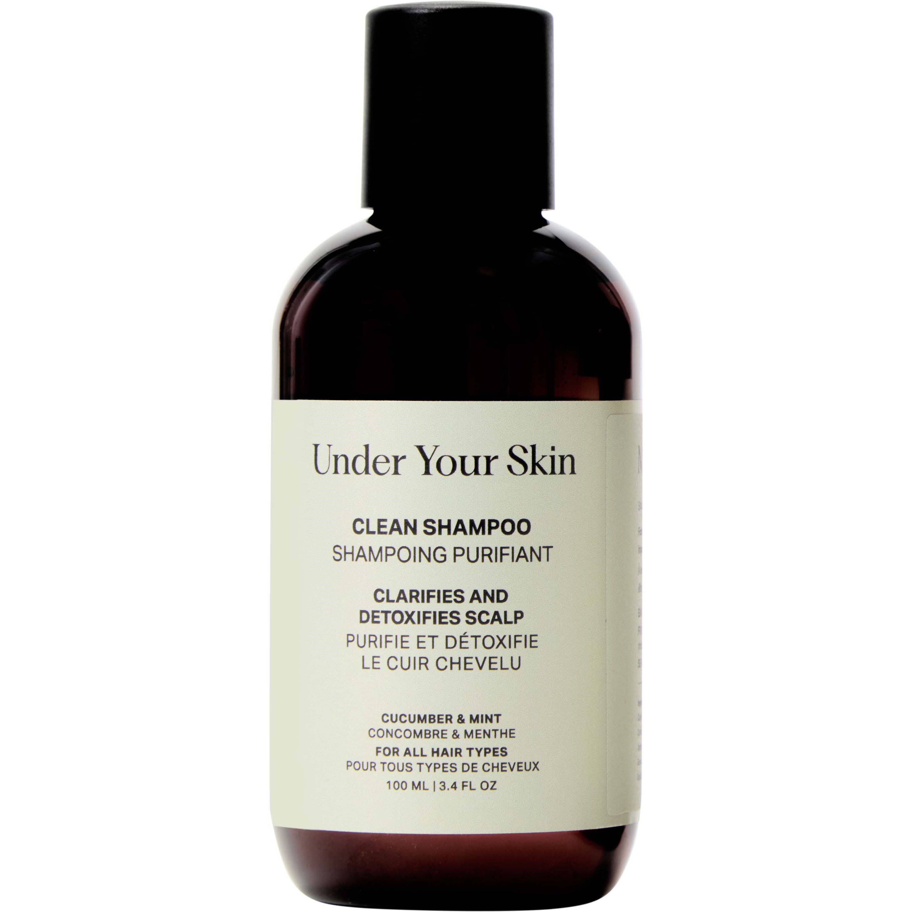 Under Your Skin Clean Detox Shampoo - Travel Size - Balancing and