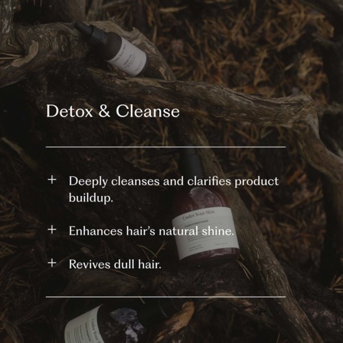 Näyttävä ihonhoitotuote nimeltä Detox & Cleanses, tarkoituksena puhdistaa, kirkastaa ja parantaa hiusten terveyttä.
