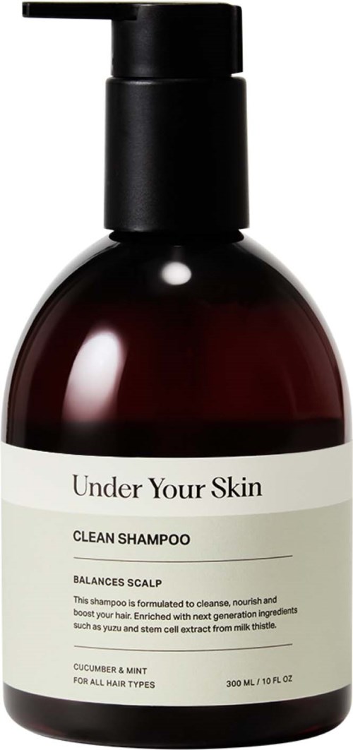 Under Your Skin Detox Clean Shampoo Balancing and Clarifying Cucumber Mint 300 ml