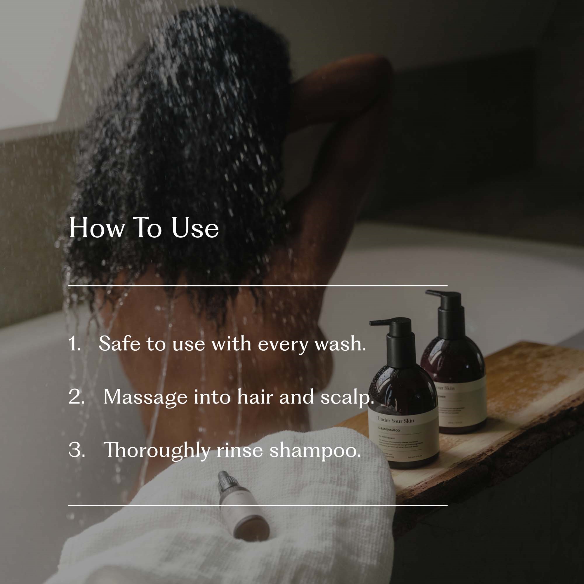 Under Your Skin Detox Clean Shampoo Balancing and Clarifying Cucumber (obrázok 7)