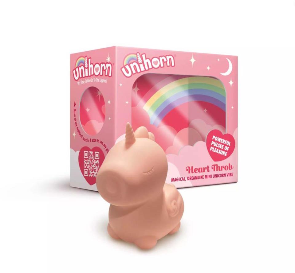 Unihorn Heart Throb Pulsating Clitoral Vibrator