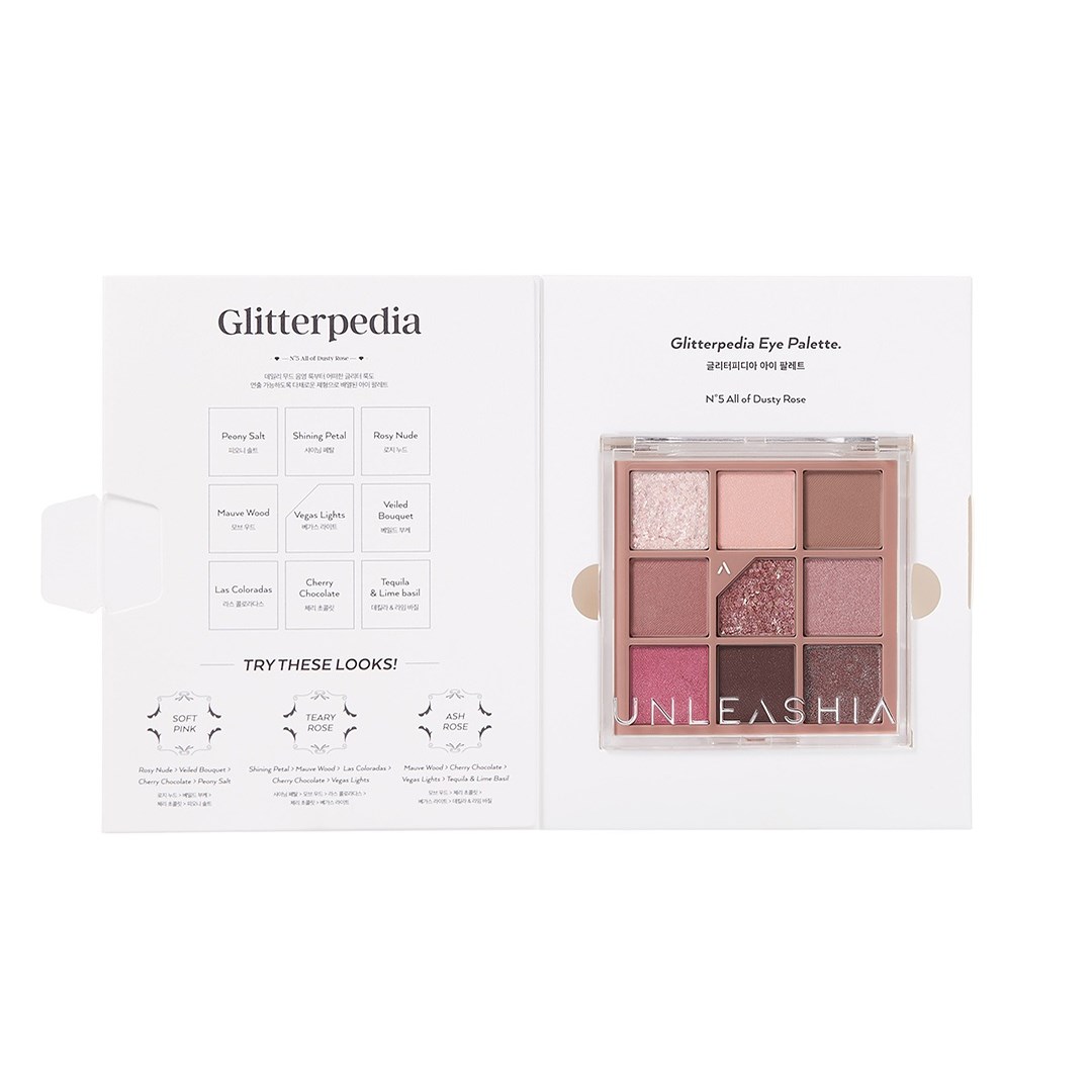 Unleashia Glitterpedia Eye Palette N°5 All of Dusty Rose (obrázok 3)
