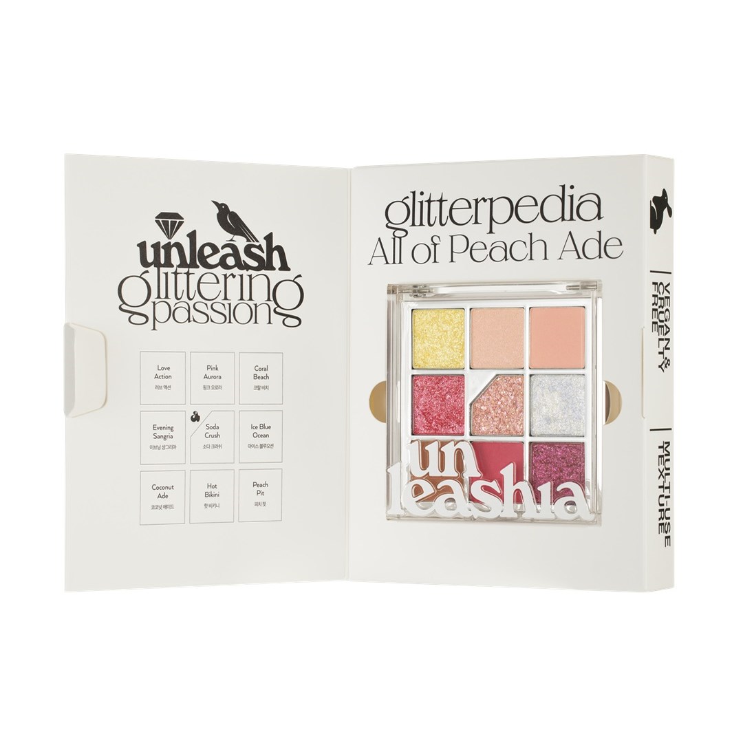 Unleashia Glitterpedia Eye Palette N°7 All of Peach Ade (obrázok 3)