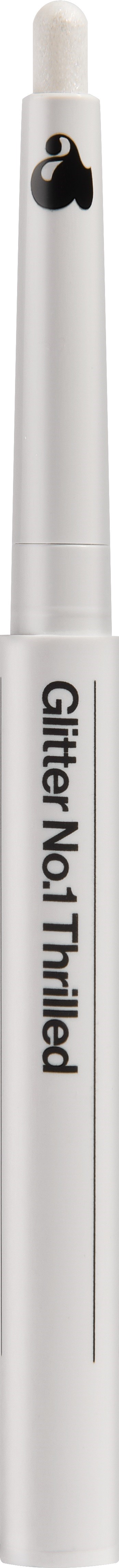 A white whiteboard marker with a black cap, labeled "Glitter NO! Tｍield".