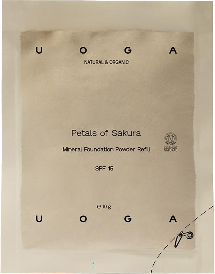 Uoga Uoga  Mineral Foundation Powder Refill, Petals of Sakura  10g