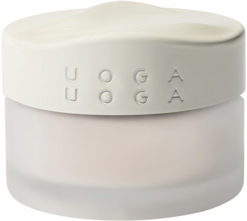 A white jar with a lid and the word "AUGA" embossed on it.
