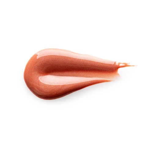 A smear of pinkish-brown makeup or lipstick on a white background.