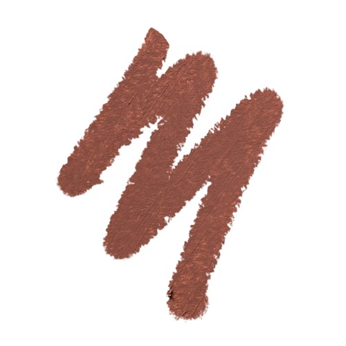 Three brown brush strokes form a zigzag pattern on a white background.