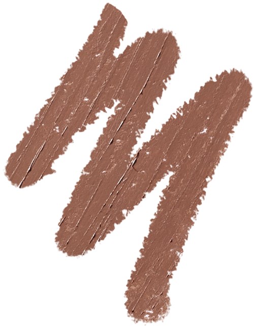 Four brown, rough, streaked lines on a white background. They look like scratched or painted marks.