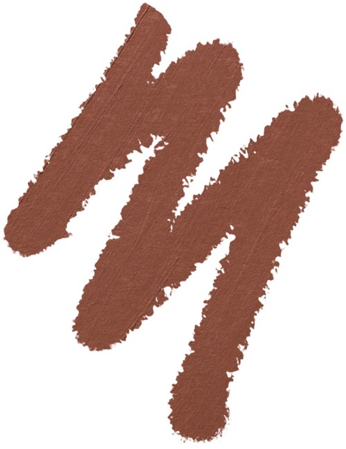 A brown brush stroke pattern with three bold lines on a white background.