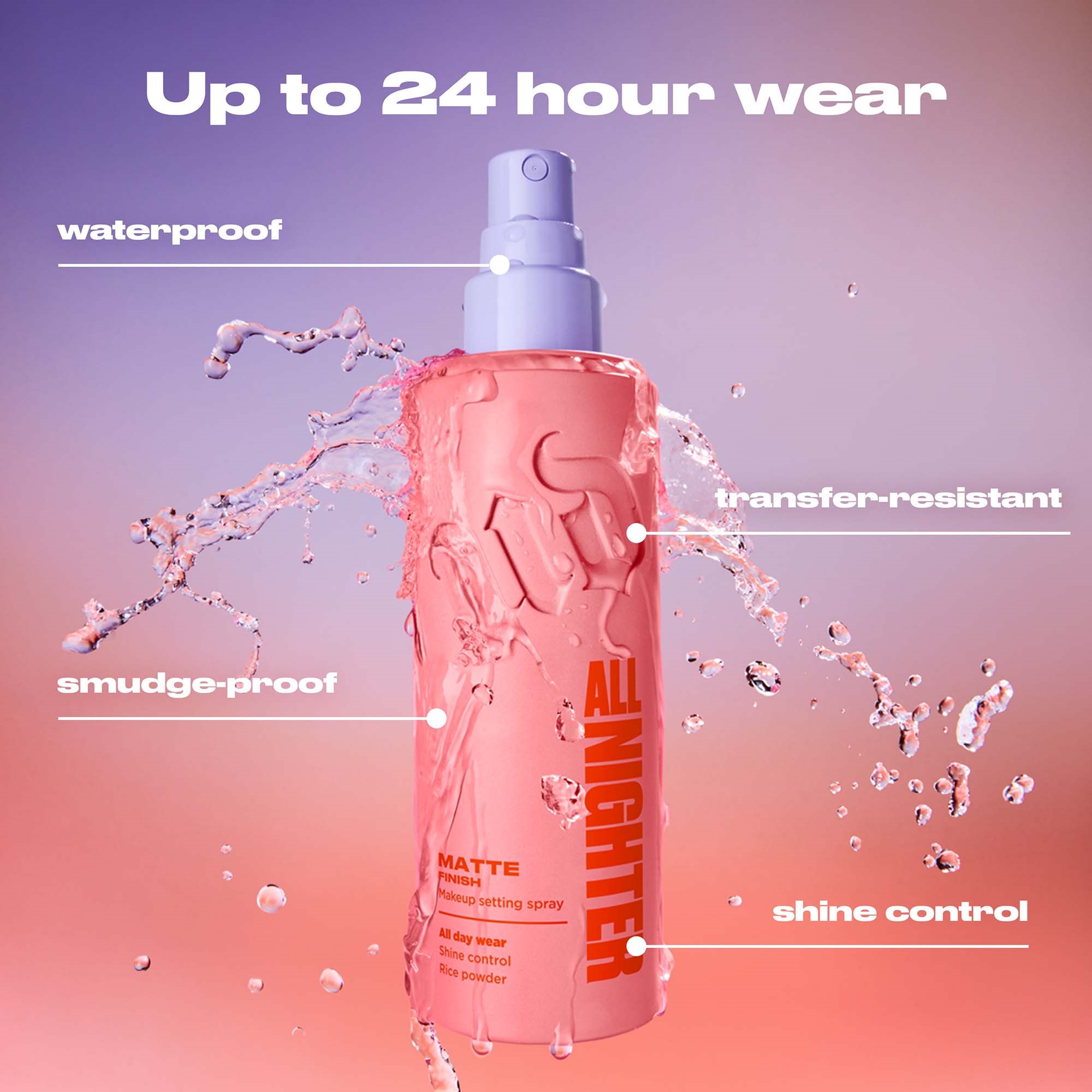 Urban Decay All Nighter Makeup Setting Spray Matte Finish 118 ml (obrázok 4)