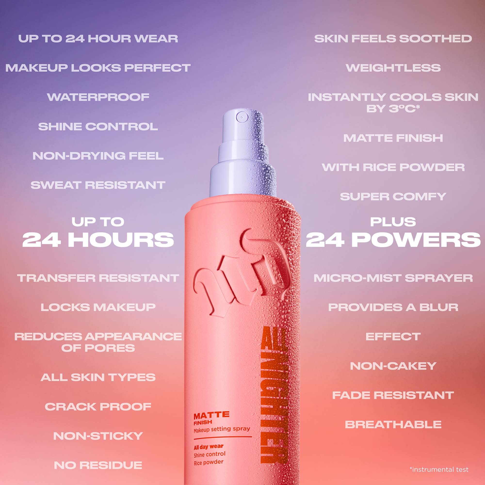 Urban Decay All Nighter Makeup Setting Spray Matte Finish 118 ml (obrázok 6)
