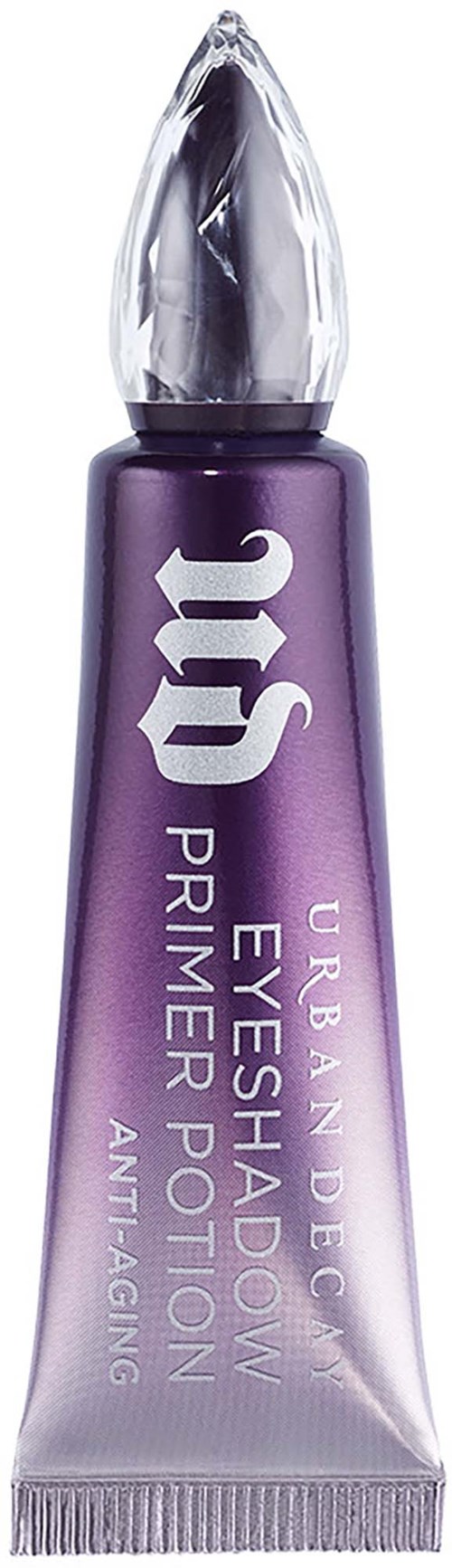 En lila tub med Urban Decay ögonskuggsprimer Anti-Aging med silverlock.
