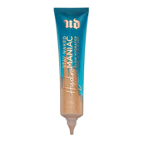 En tub med Mayanac Hydroclear gel, blå och beige färger, med en avsedd pip för applicering.
