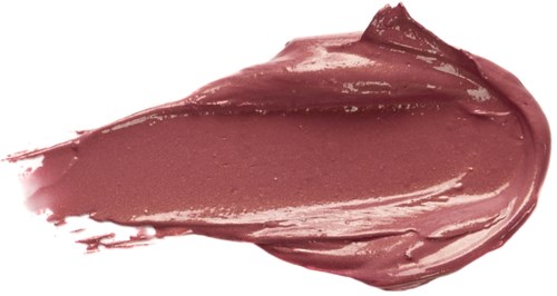 Ein Strich rosa-brauner Make-up oder Lippenstift auf weißem Hintergrund.