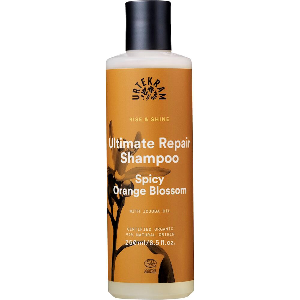 Läs mer om Urtekram Rise & Shine Spicy Orange Blossom Ultimate Repair Shampoo 250