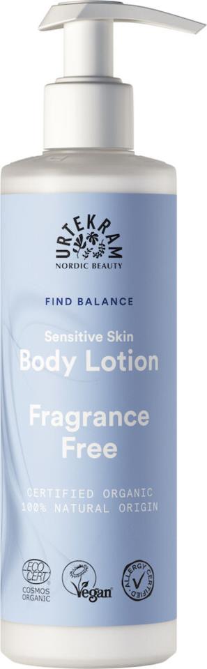 Urtekram Find Balance Fragrance Free Body Lotion 245 ml
