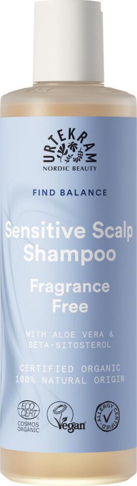 Urtekram Find Balance Sensitive Scalp Fragrance Free Shampoo 250 ml