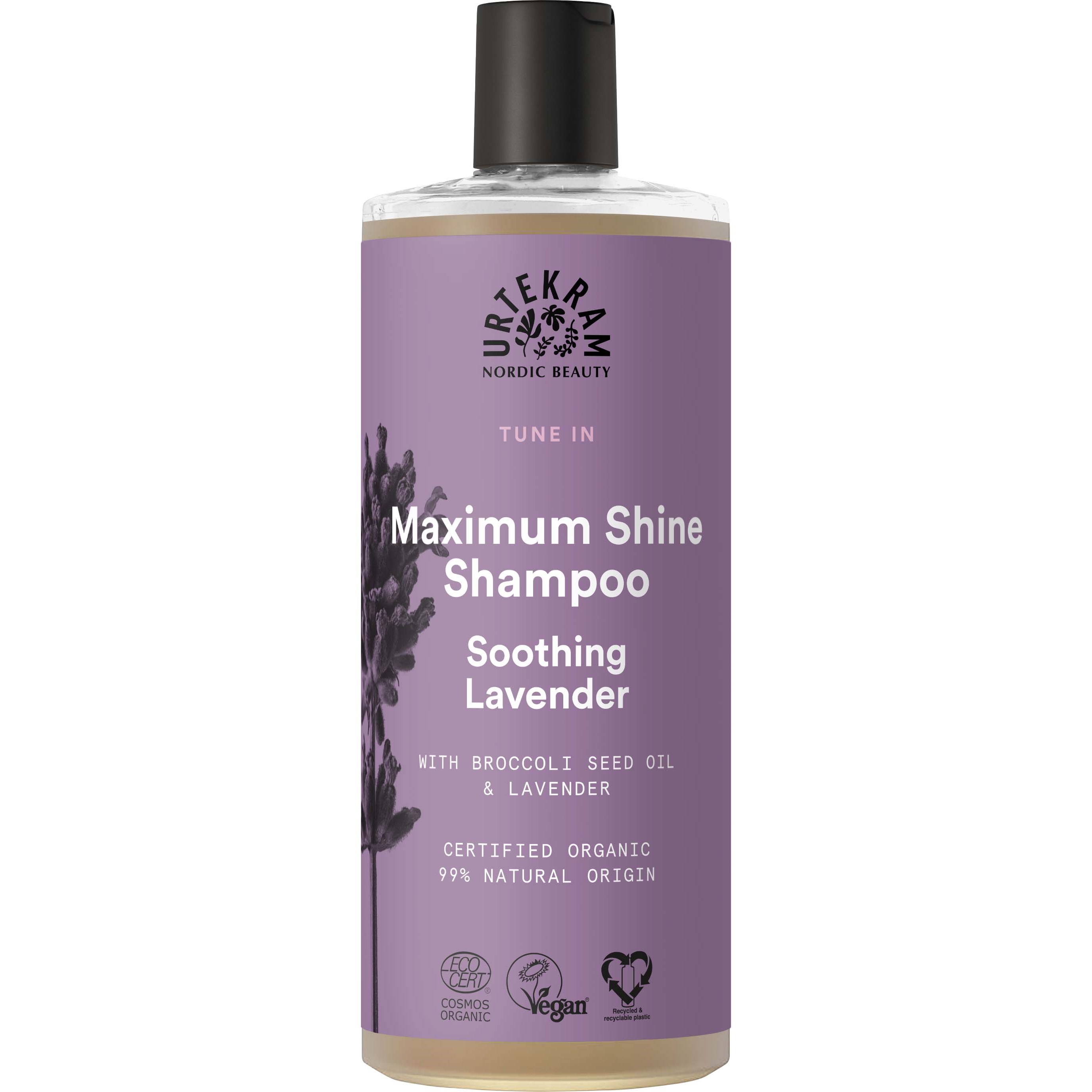 Urtekram Maximum Shine Shampoo, 500 ml