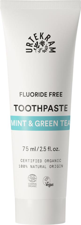 Urtekram Mint/Green Tea Toothpaste 75ml 