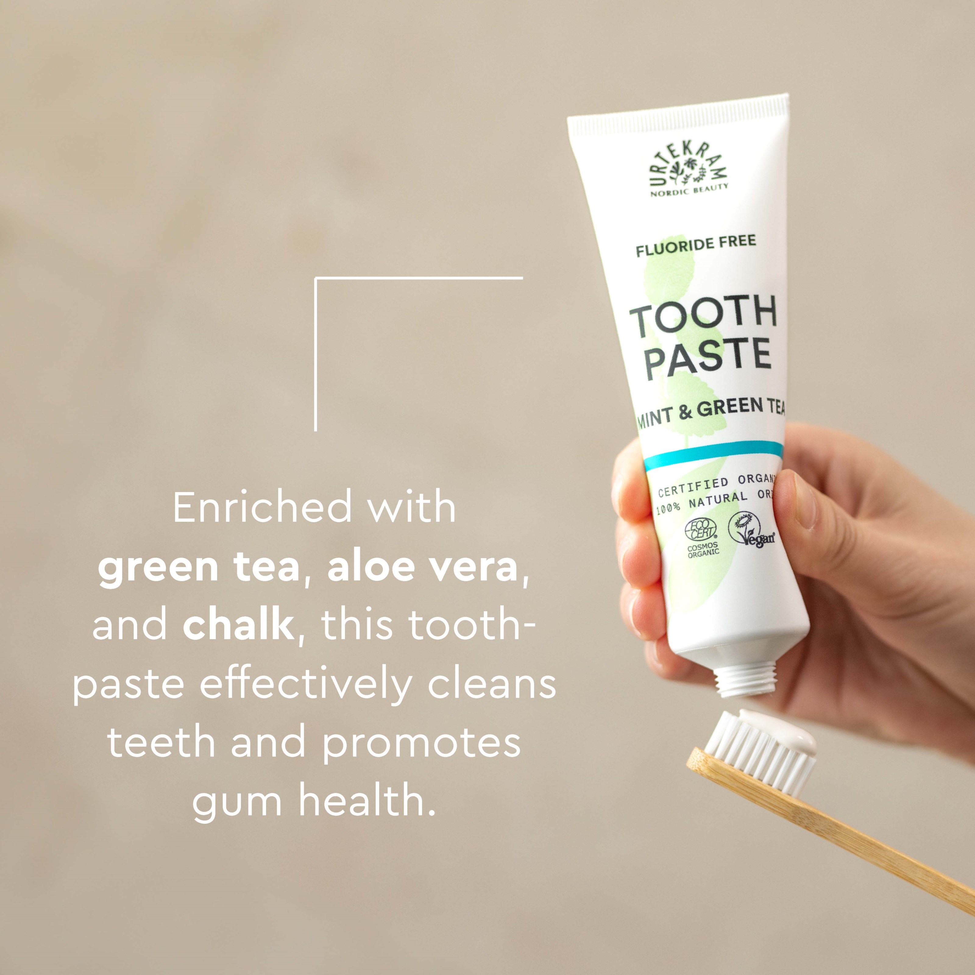 Urtekram Mint Green TeaToothpaste 75 ml (obrázok 5)