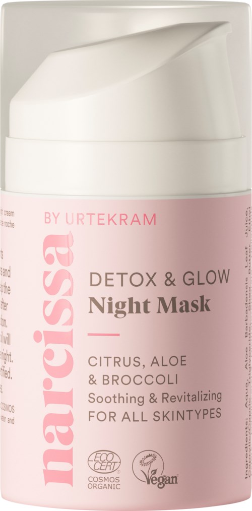 Urtekram Narcissa Detox Glow Night Mask 50 ml