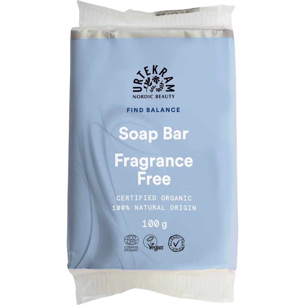 Läs mer om Urtekram Find Balance Fragrance Free Soap Bar 100 g