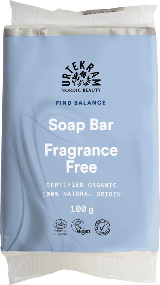 Urtekram Nordic Beauty Find Balance Fragrance Free Soap Bar 100 g