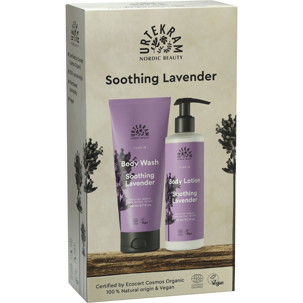 Фото - Крем і лосьйон Urtekram Tune In Giftbox Soothing Lavender Body Care - zestaw z b 