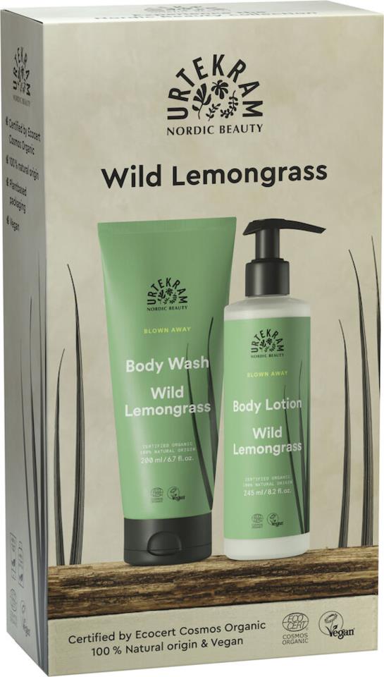 Urtekram Nordic Beauty Giftbox Wild Lemongrass Body Care 2pc