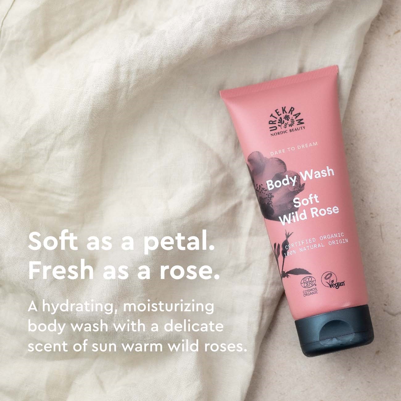 Alternativ bild 1 för Urtekram Soft Wild Rose Dare to Dream Body Wash 200 ml