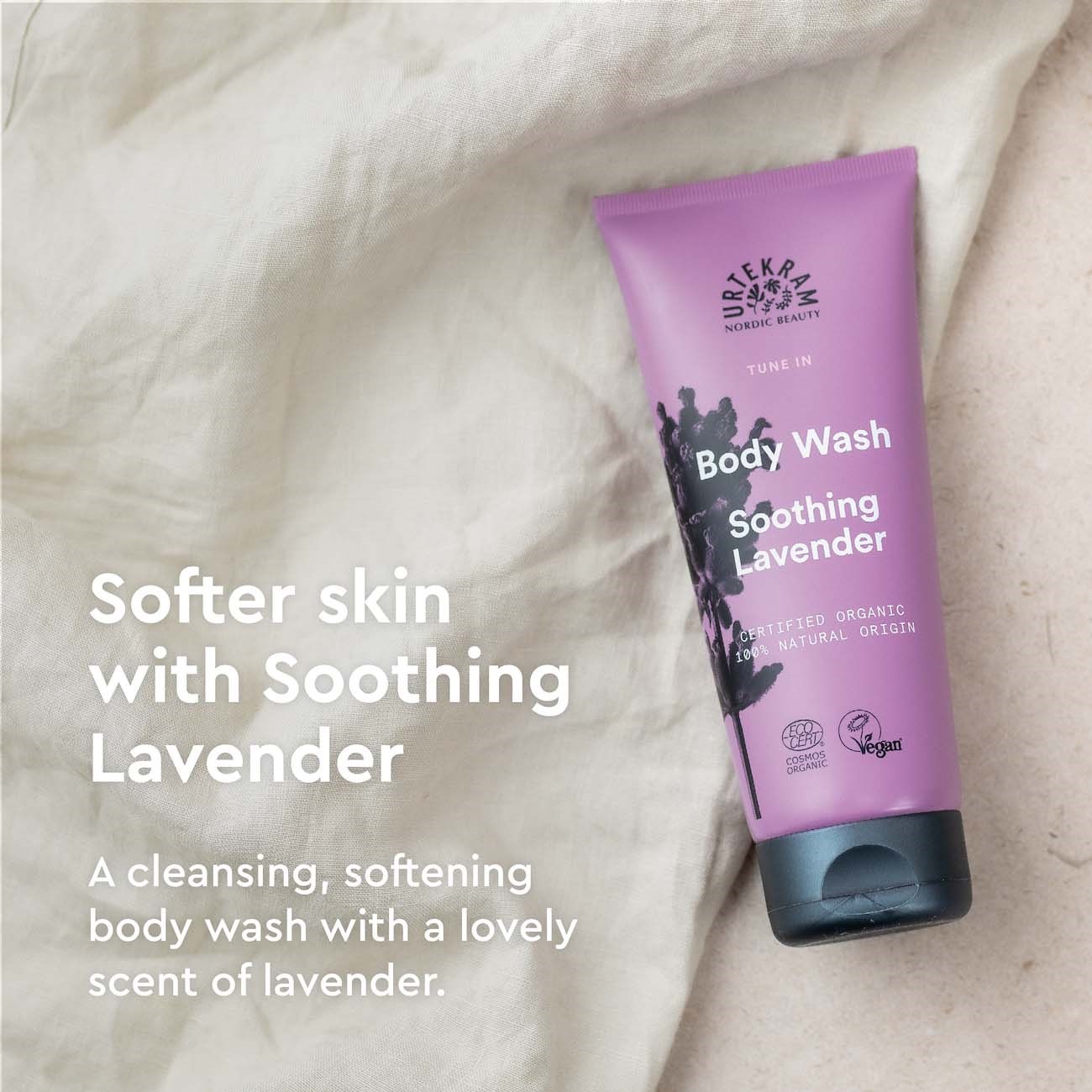 Alternativ bild 1 för Urtekram Soothing Lavender Tune In Body Wash Organic   200 ml
